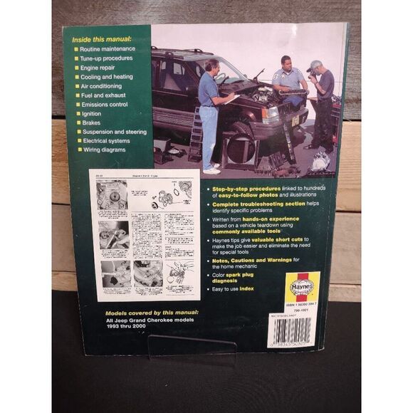 Haynes # 50025 Jeep Grand Cherokee 1993 - 2000 Haynes Repair Manual - Picture 2 of 2